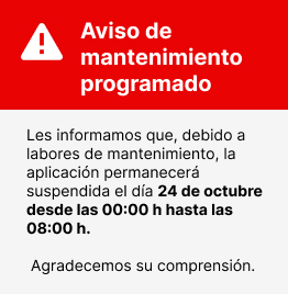 Aviso de mantenimiento - Marketplace